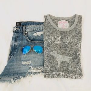 PINK Victoria’s Secret Tissue Burn Out Tee